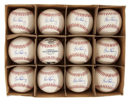 One Dozen (12) Evan Longoria Single-Signed Official Major League Baseballs